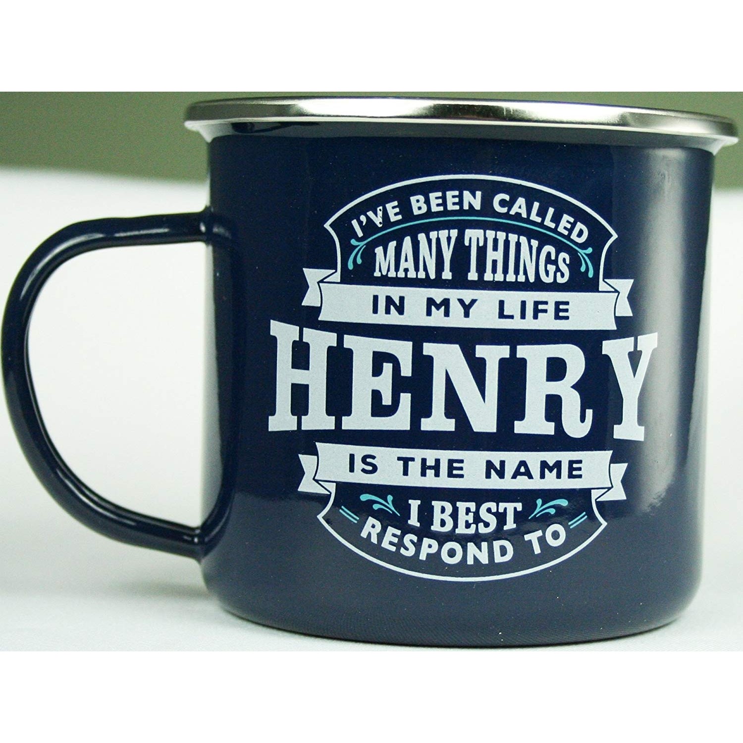 Top Guy Enamel Mugs (Henry)