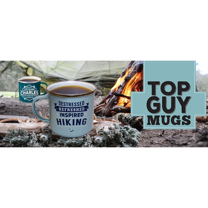 Top Guy Enamel Mugs (Hiking)