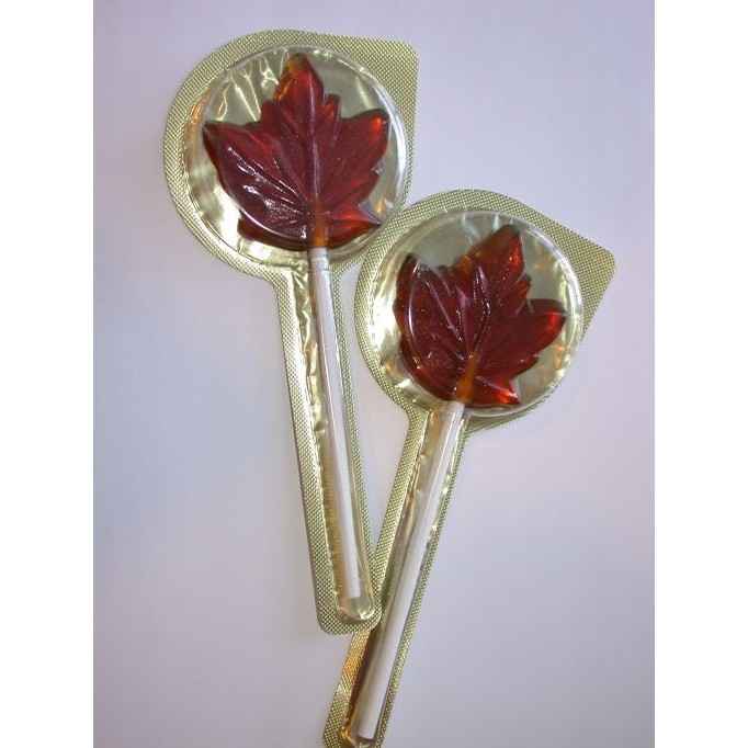 VT Maple Candy Leaf Lollipop