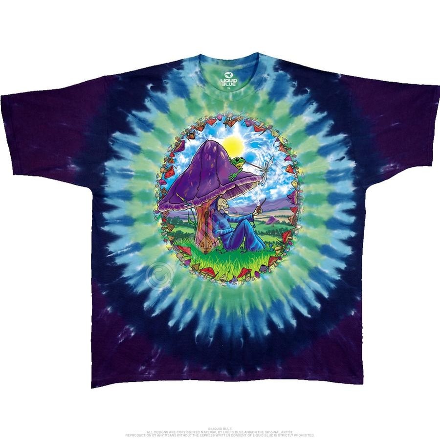 Liquid Blue Mushroom Haven tee