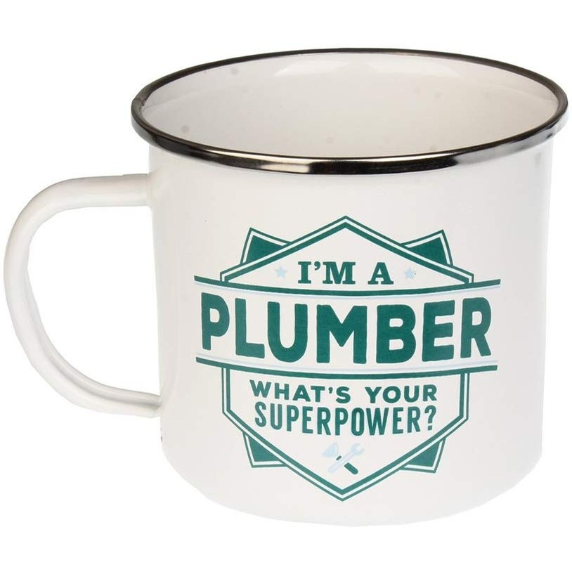 Top Guy Enamel Mugs (Plumber)