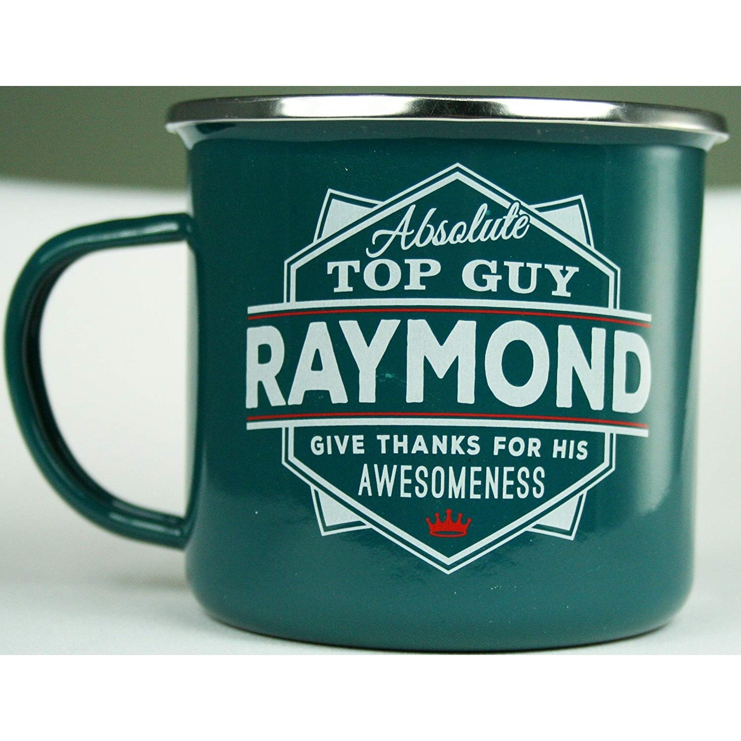Top Guy Enamel Mugs (Raymond)
