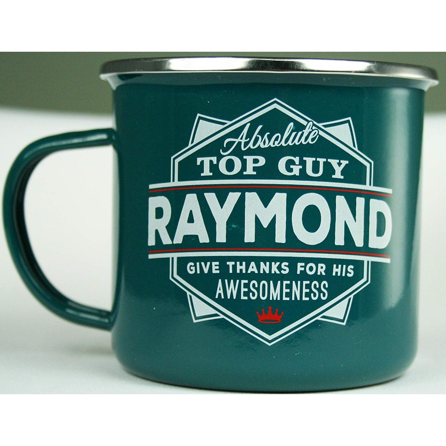 Top Guy Enamel Mugs (Raymond)