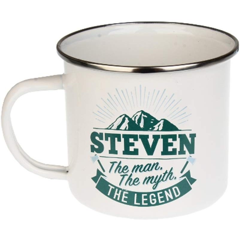 History & Heraldry Inc Top Guy Enamel Mugs (Steven)