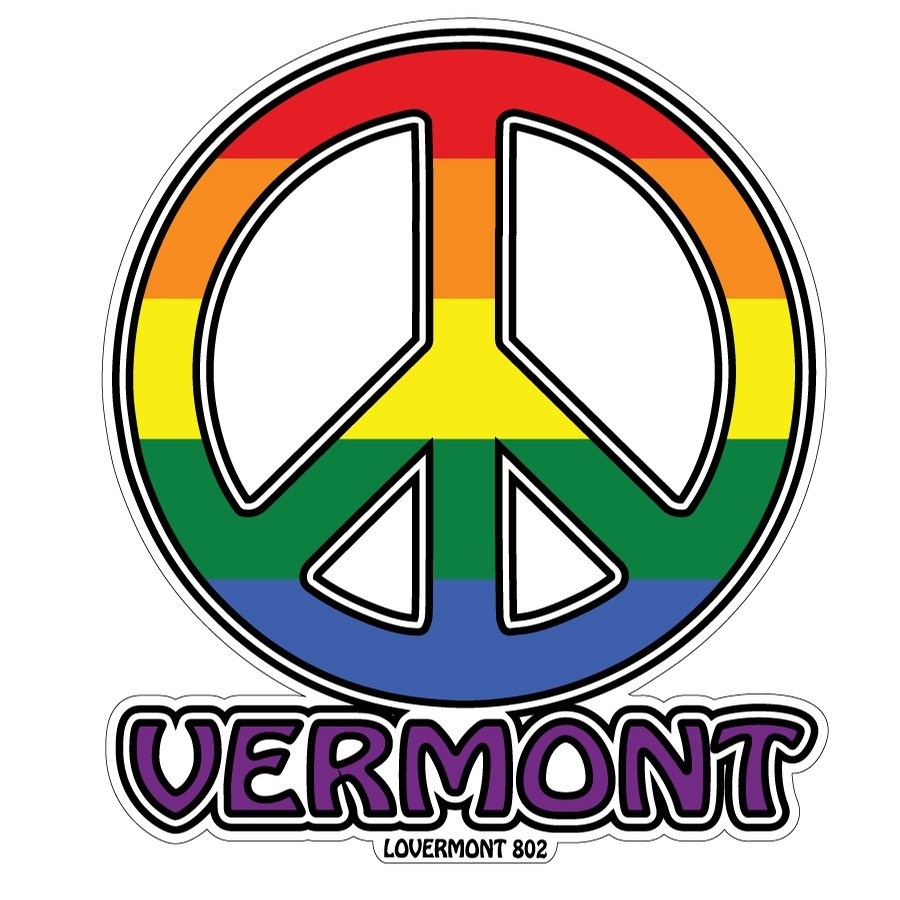 Lovermont VT Peace Sticker (Equal Rights)