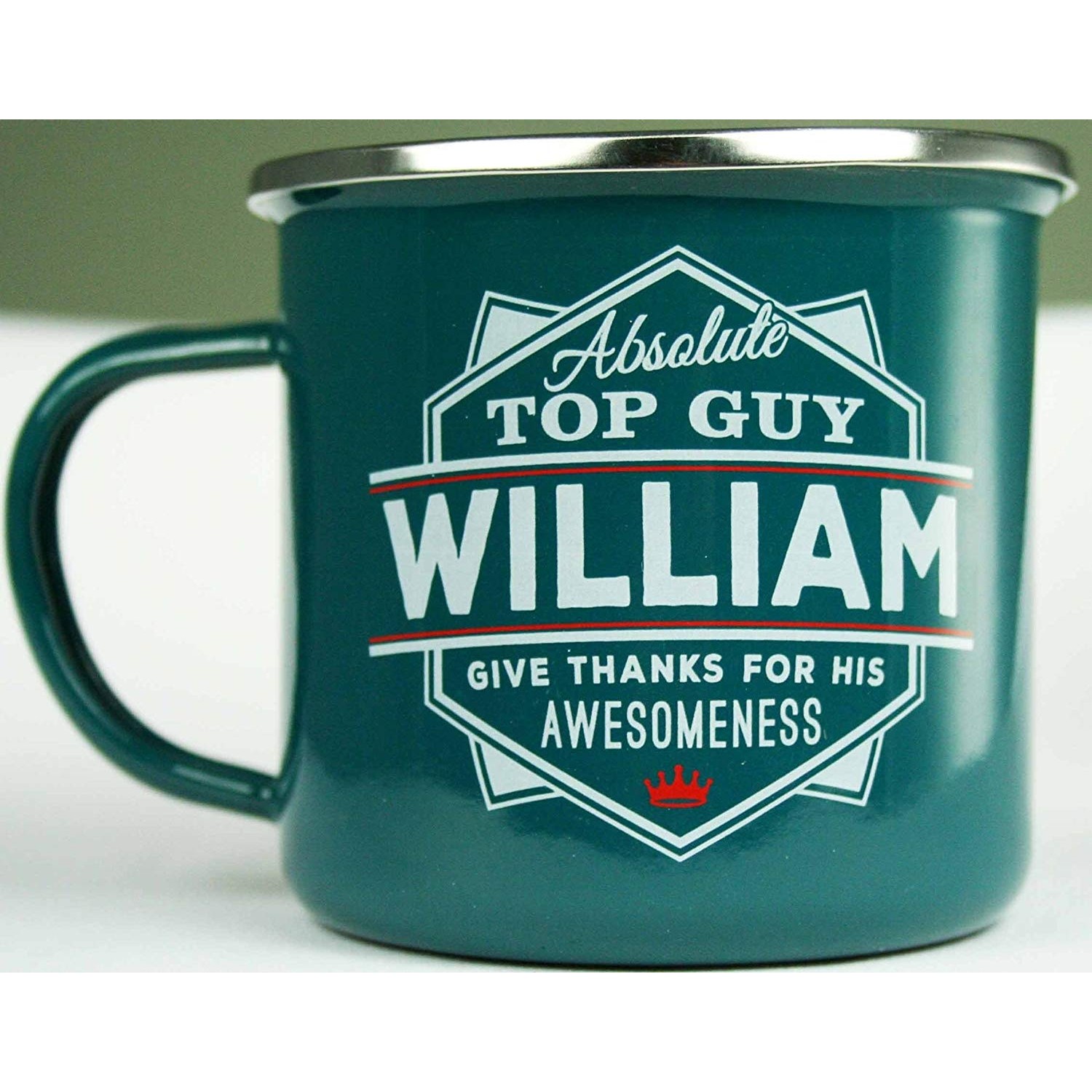 Top Guy Enamel Mugs (William)