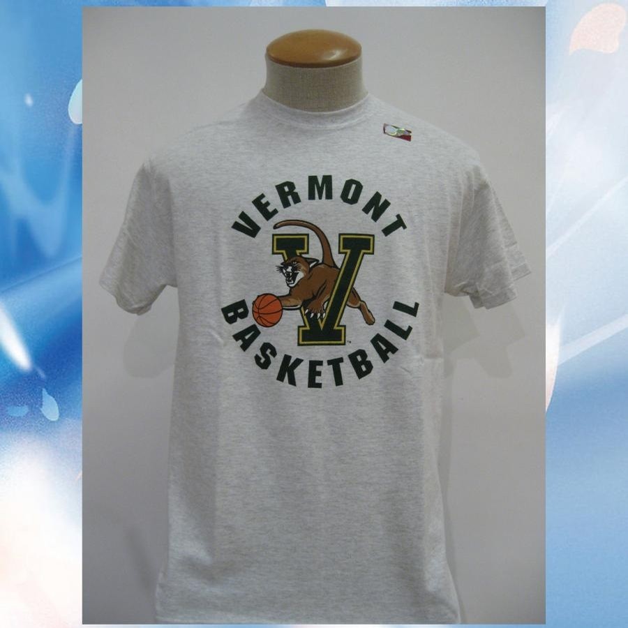 UVM Vcat Basketball Tee (Ash)