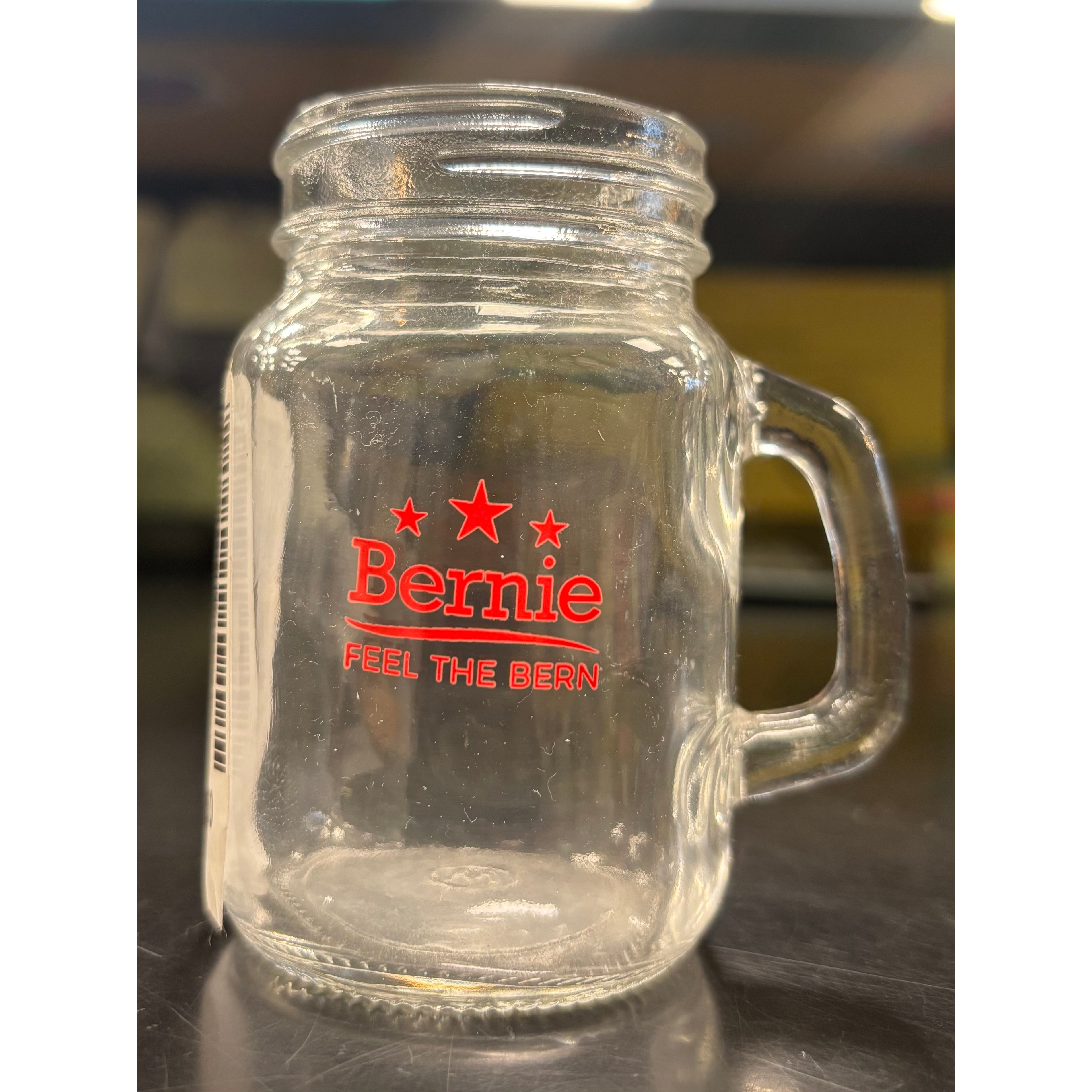 Bernie Feel The Bern Mason Shot Glass (red)