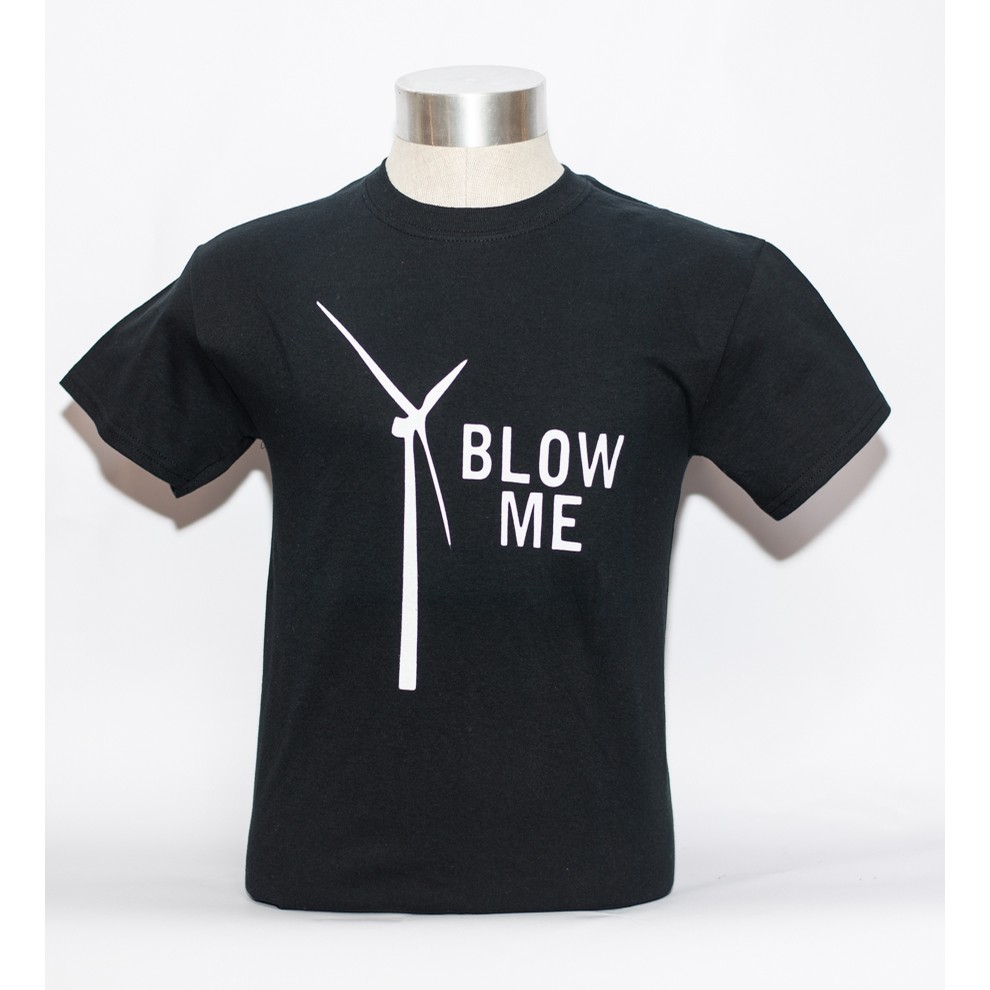 Blow Me Tee (black CW/white)