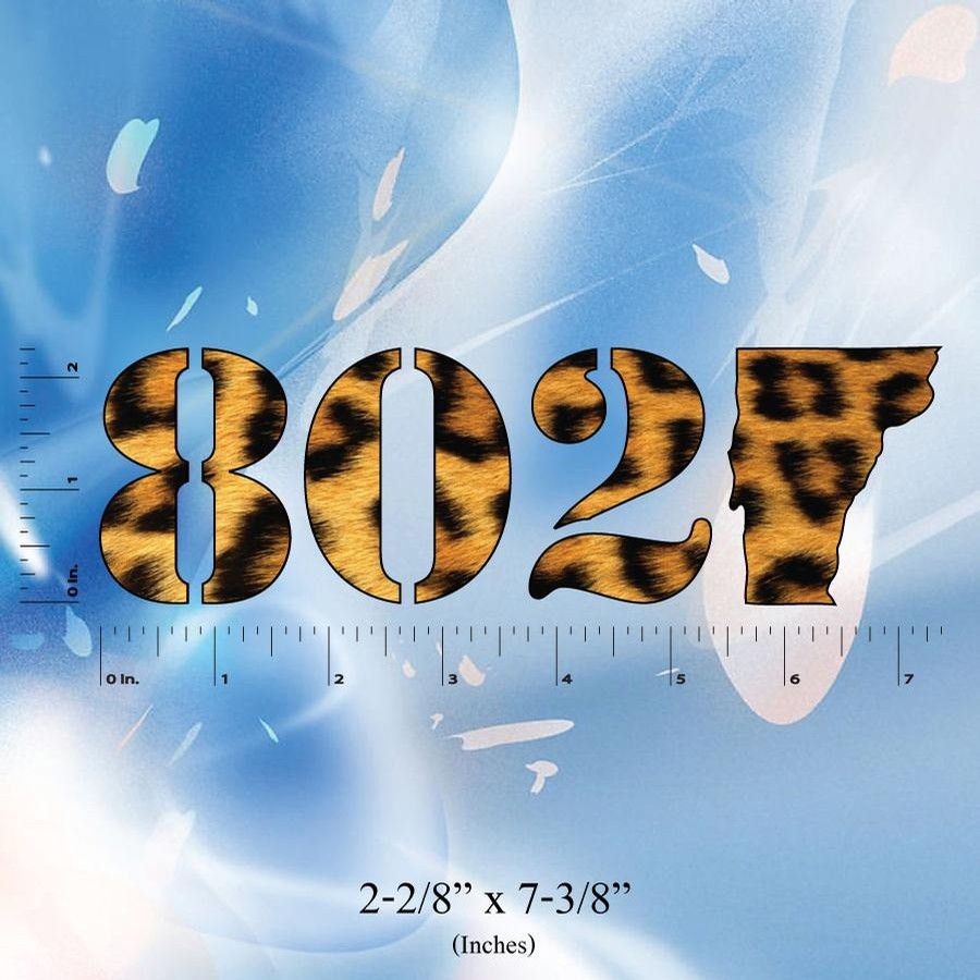 802 Classic Sticker (Leopard Print)