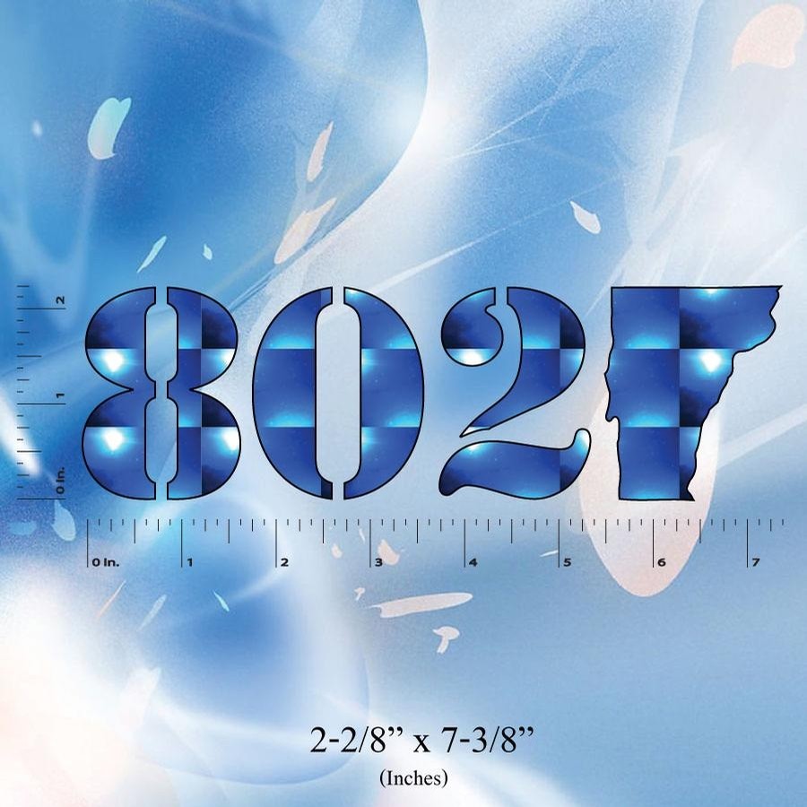 802 Classic Sticker (Blue Mirror)