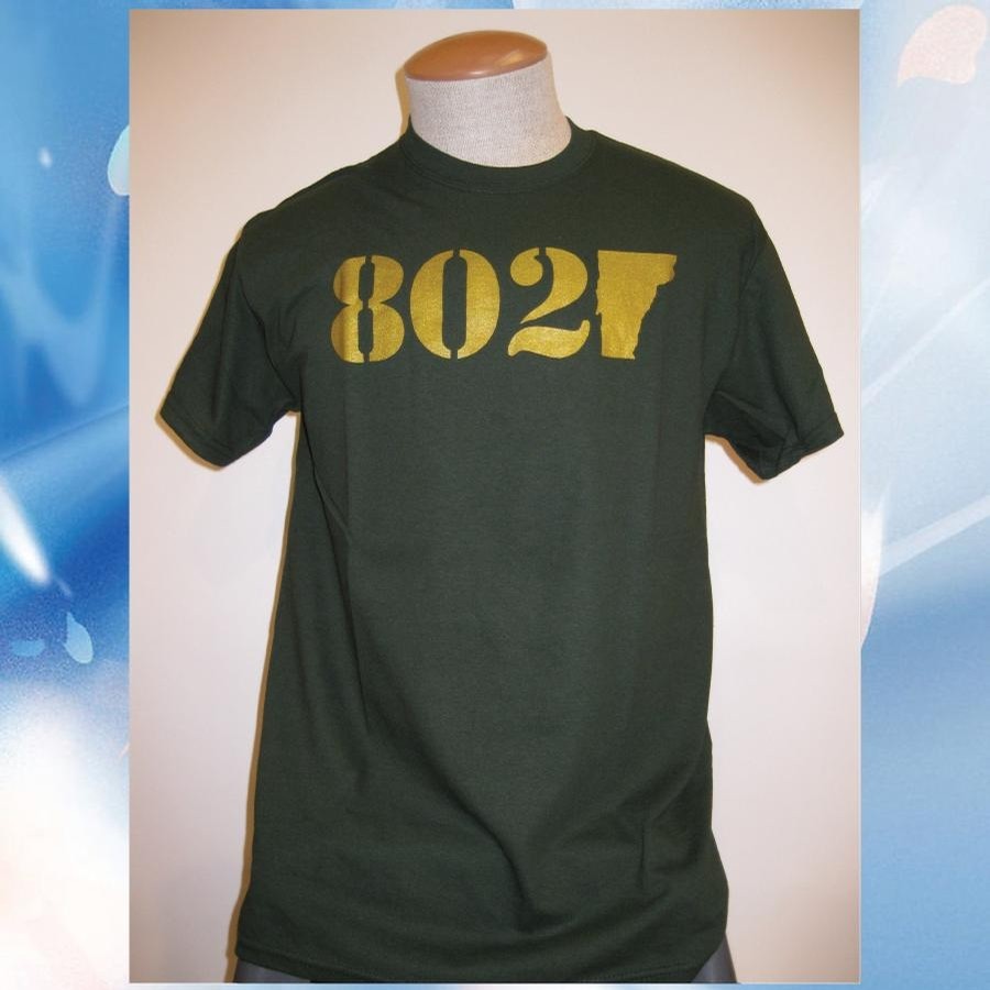 802 Classic tee (Forest/Gold Shimmer)