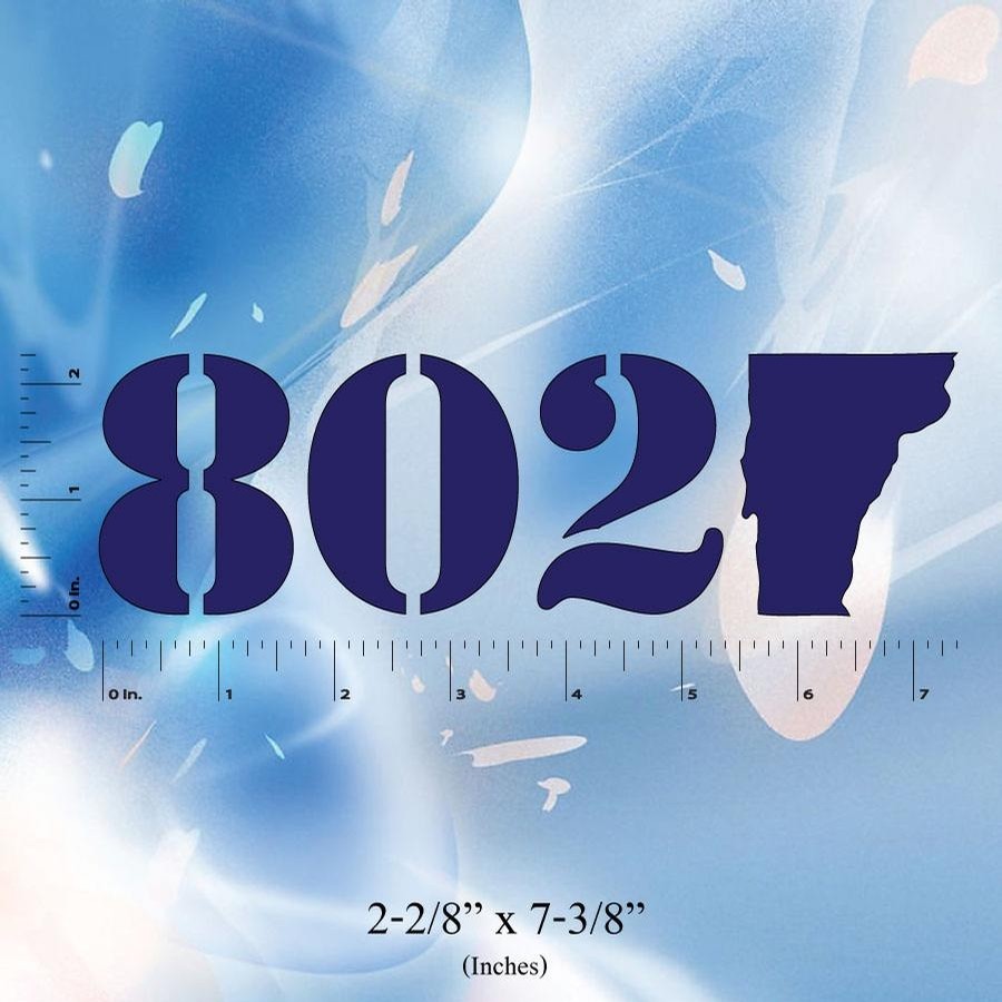 802 802 Classic Sticker (Navy Blue)