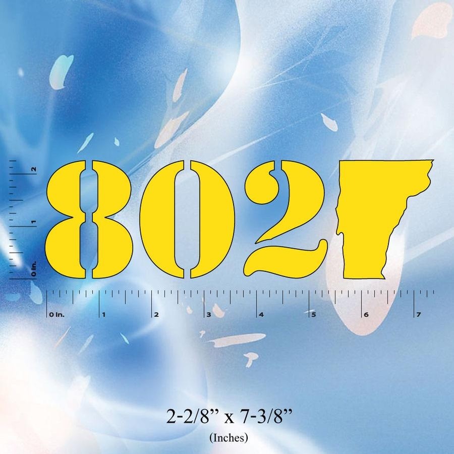 802 Classic Sticker (Yellow)