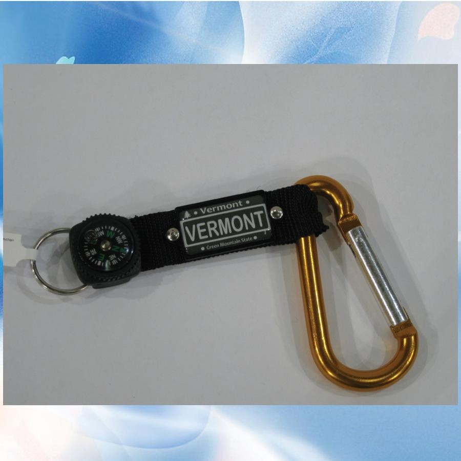Carabiner w/ License Plate Keychain