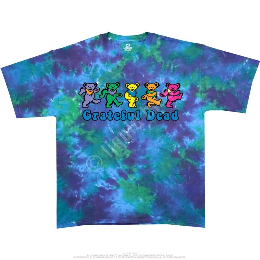 Liquid Blue Dancing Bears tee