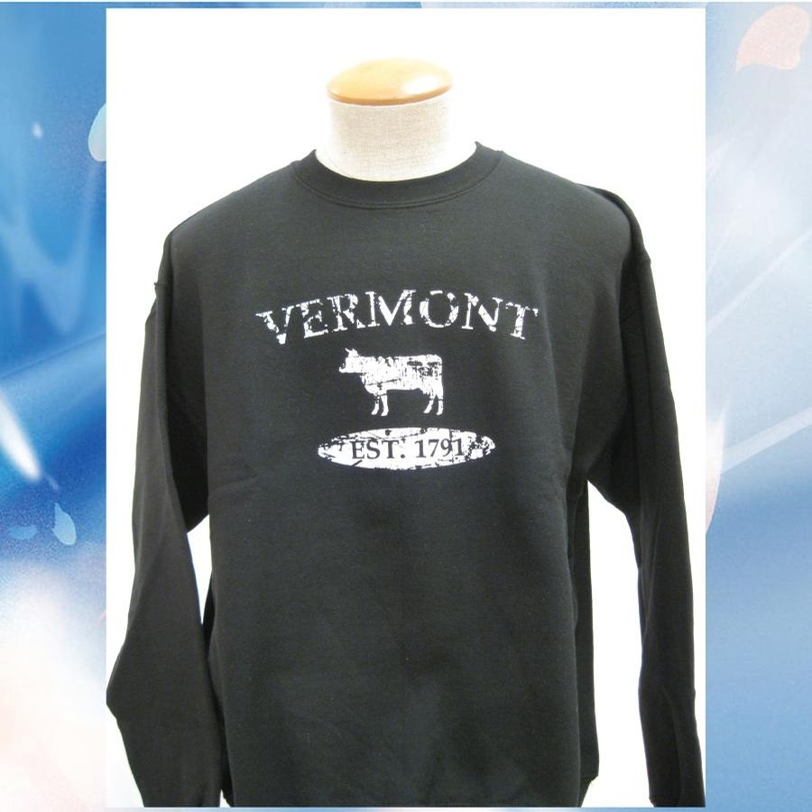 VT est Cow Crew (distressed) (Smoke Black/White)