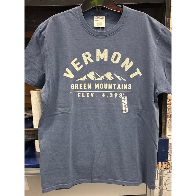 VT Mtn Brand Elev Tee (Denim)