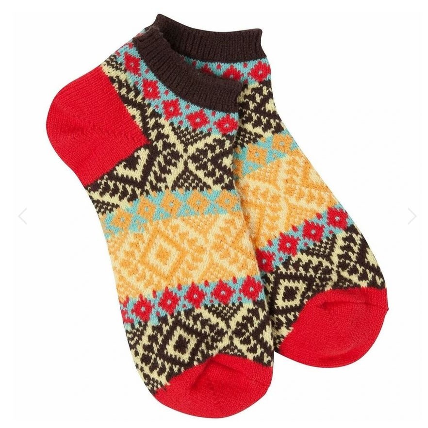World's Softest Weekend Collection Gallery Textured Low Socks (fiesta)