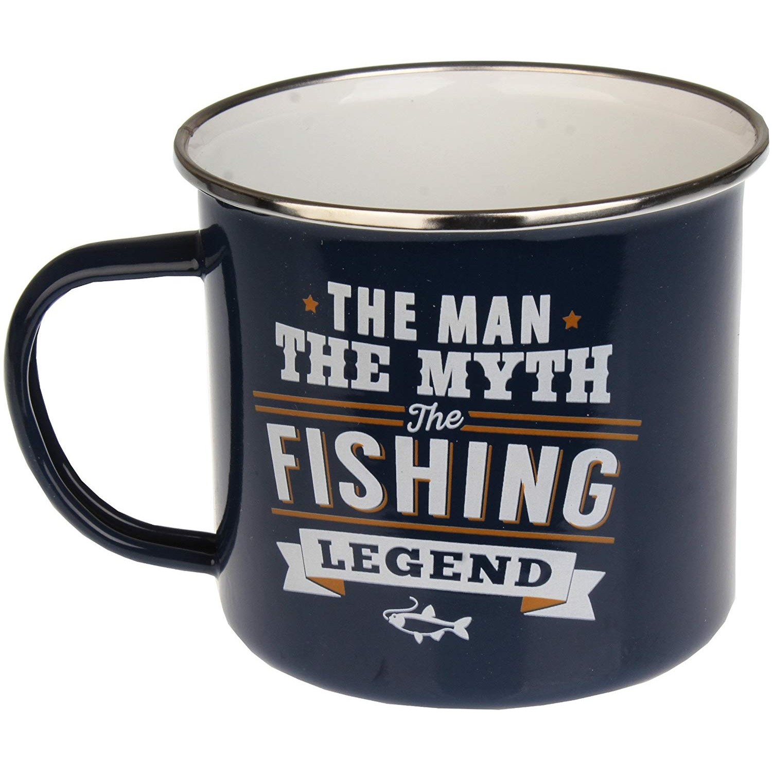 History & Heraldry Inc Top Guy Enamel Mugs (Fishing)