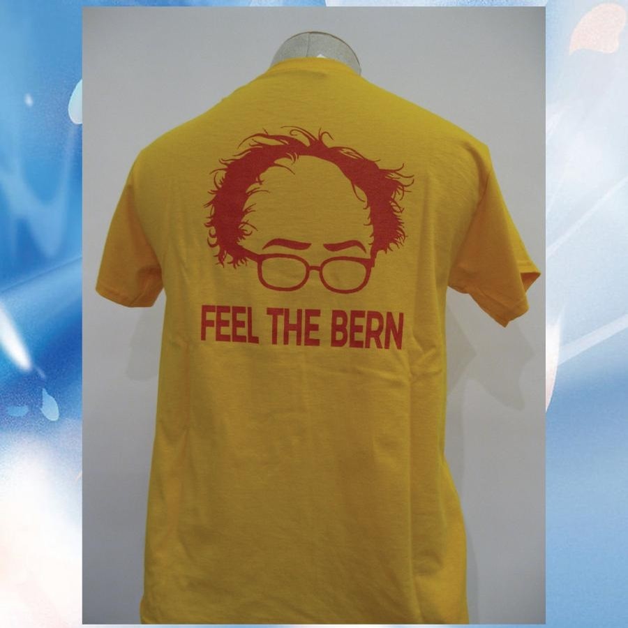 Bernie Feel The Bern tee (gold/Red)