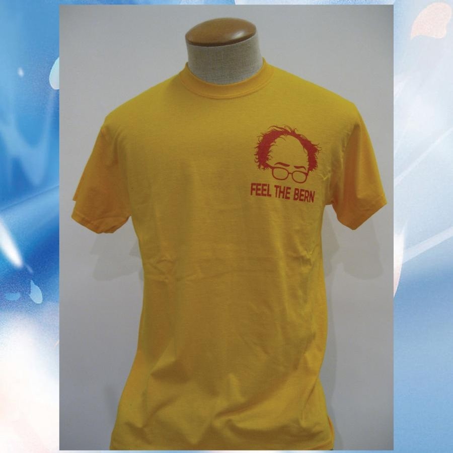 Lovermont Bernie Feel The Bern tee (gold/Red)