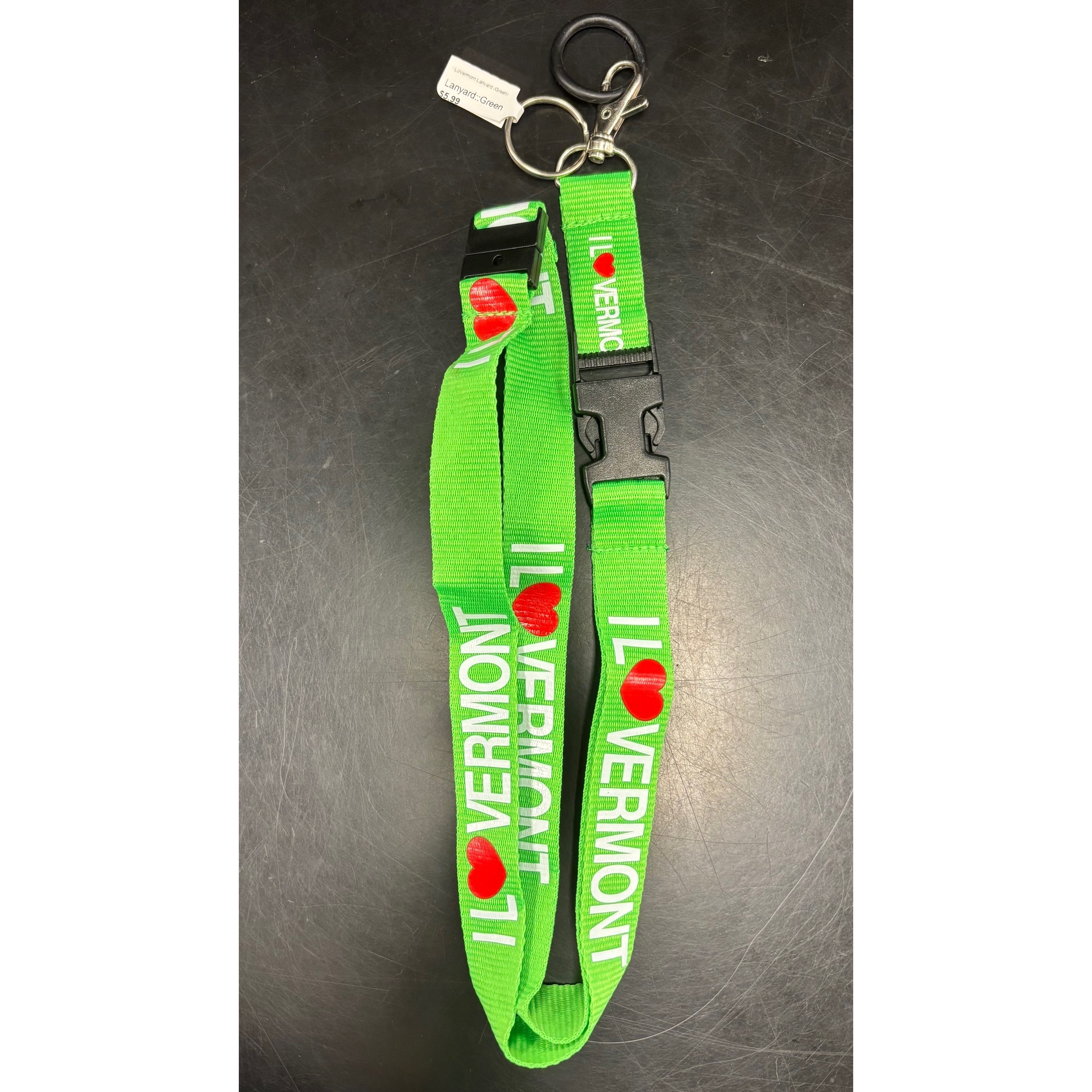 I LoVermont Lanyard (Green)