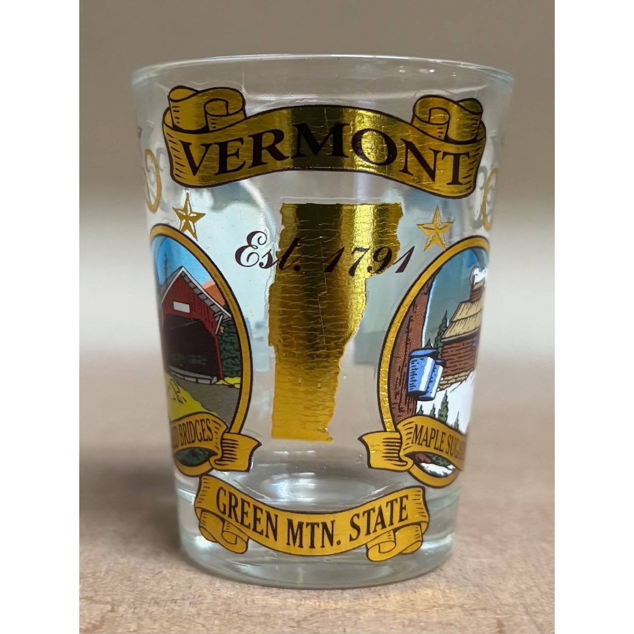 VT 4 Icons Shot Glass