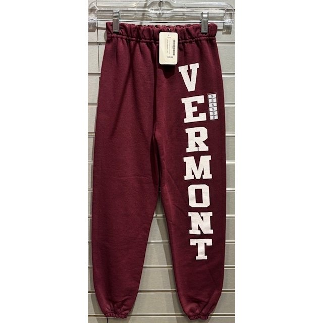 VT 10oz Sweatpants (Kids) (Maroon/White)