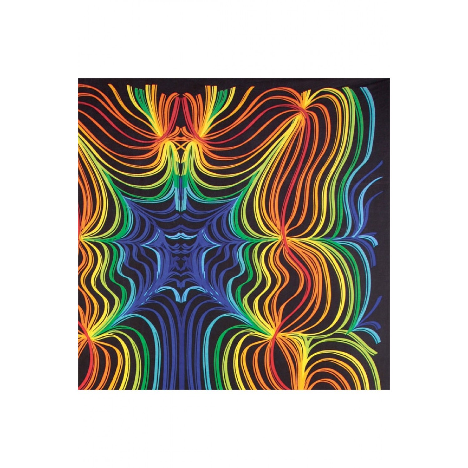 3D Rainbow Ripple Tapestry
