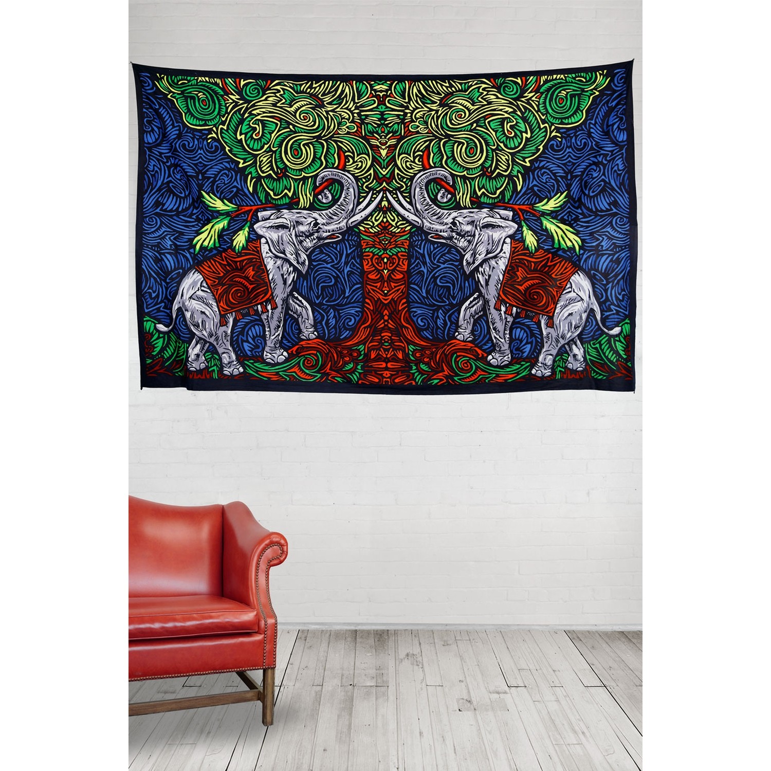 3D Elephant Tree Tapestry