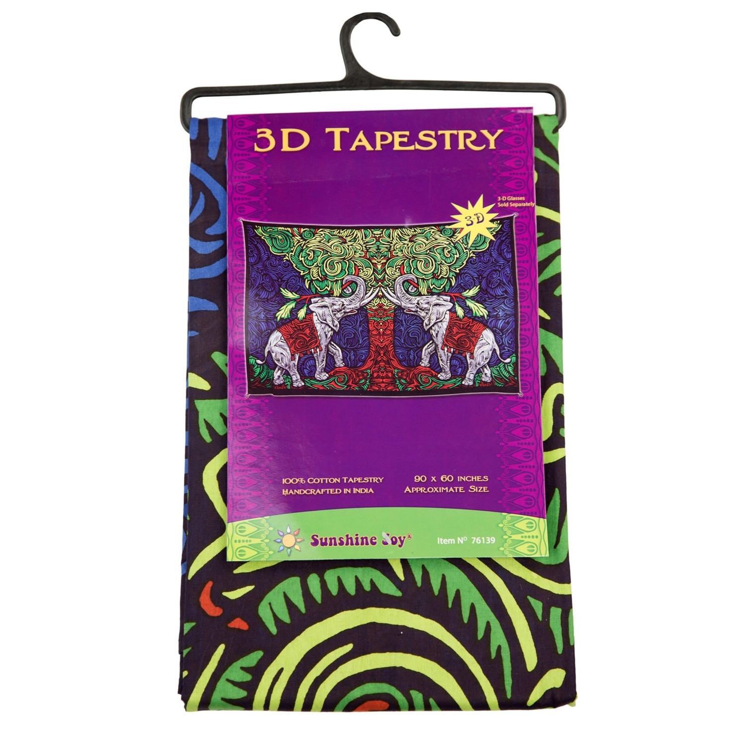 3D Elephant Tree Tapestry