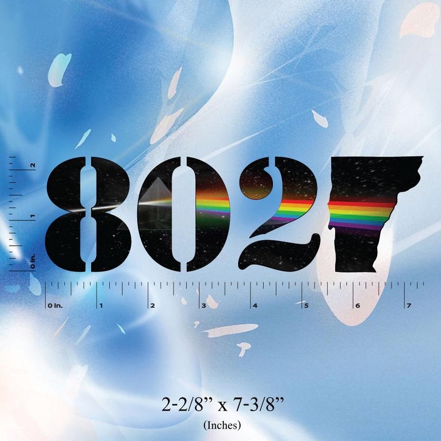 802 Classic Sticker (Pink Floyd Dark Side of the Moon)