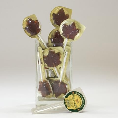 VT Maple Candy Leaf Lollipop
