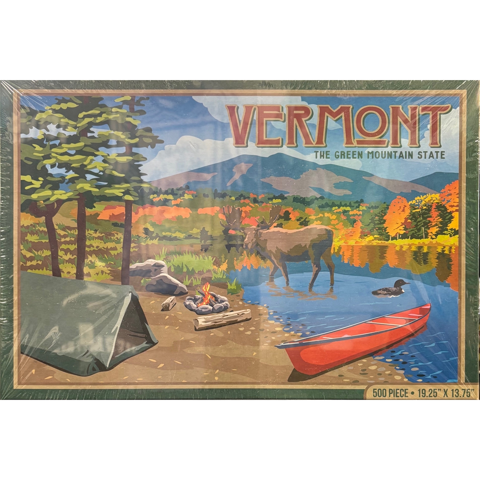 Vermont Poster Art Puzzle