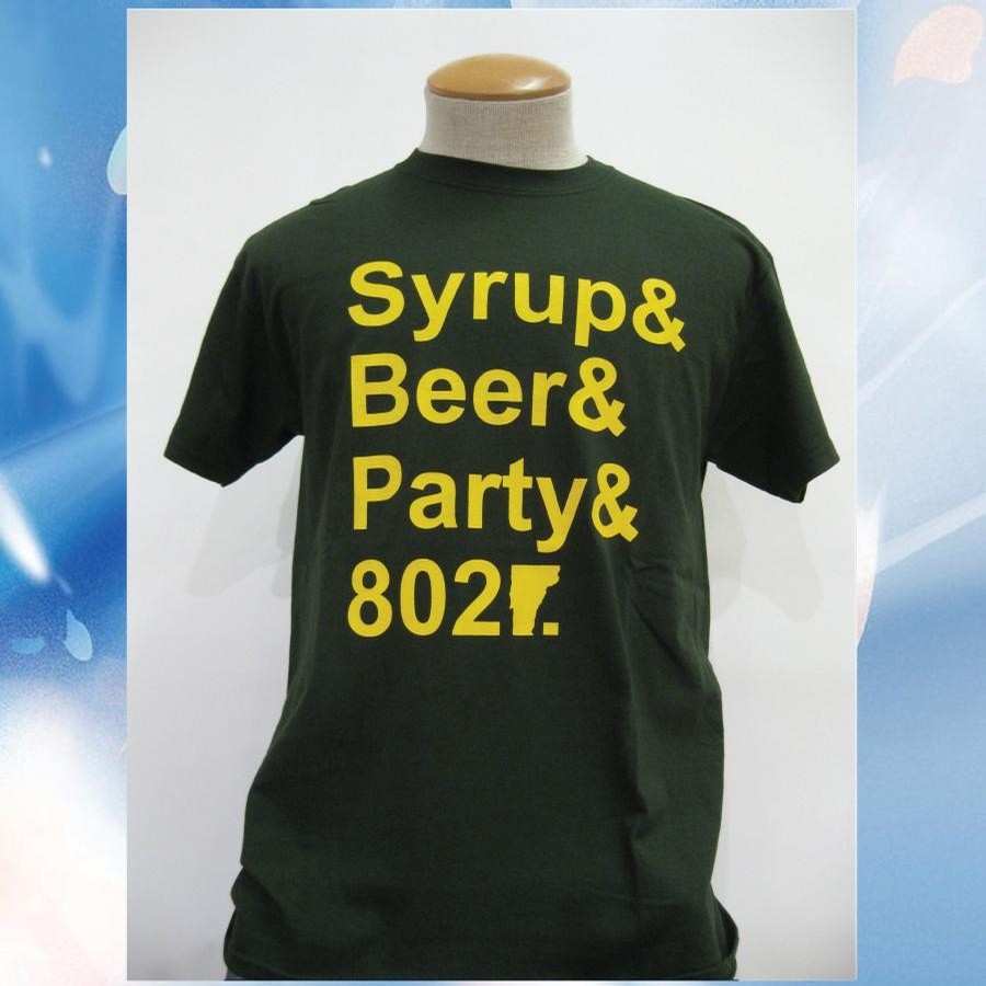 802 Syrup Beer Party Tee (Forest/Yellow)