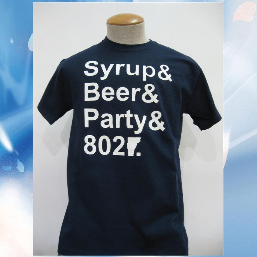 Syrup Beer Party Tee (Navy/White)