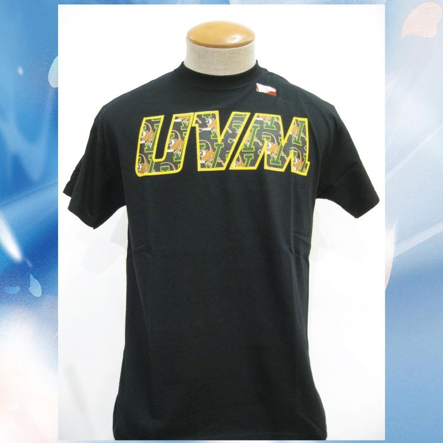 UVM Scatter Cat Tee (Black)