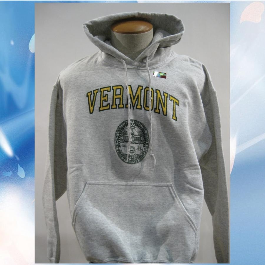 UVM VT Seal Hood (Ash/Forest-Yellow)