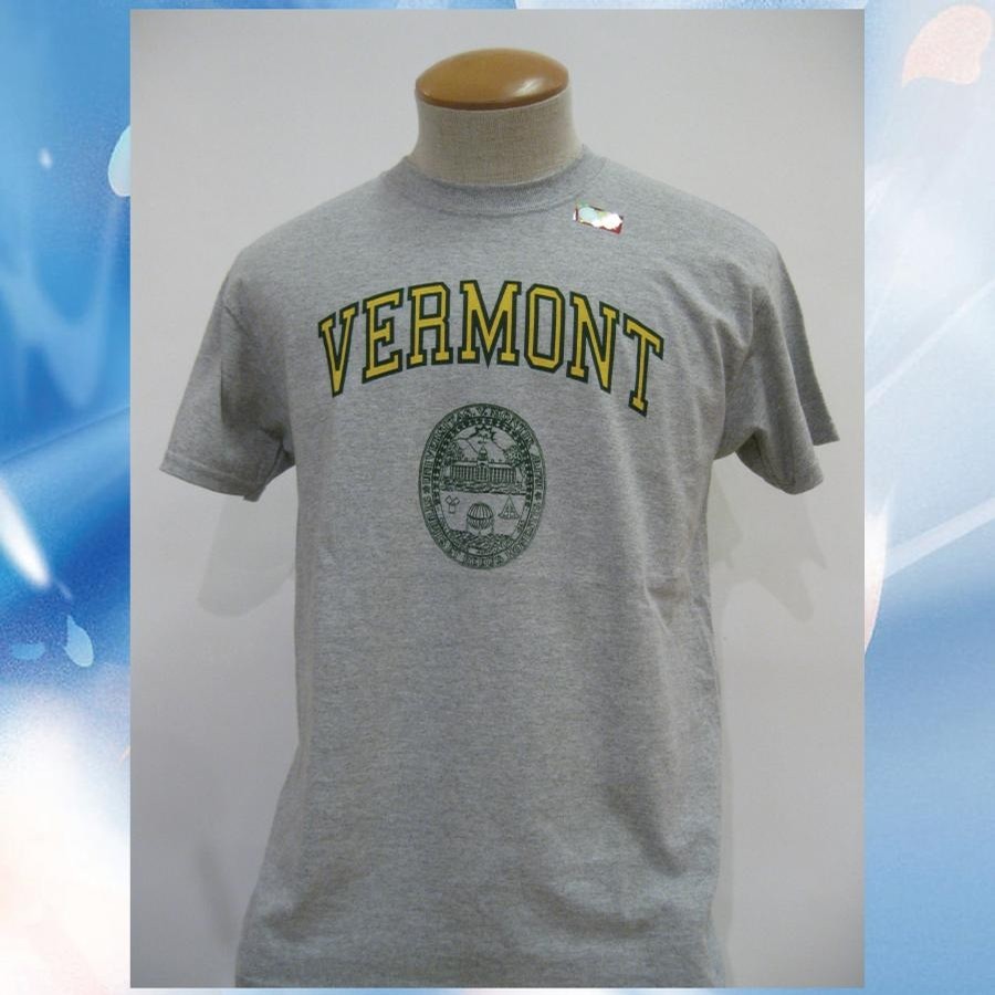 UVM VT Seal Tee (Athletic Heather BC/Yellow-forest)