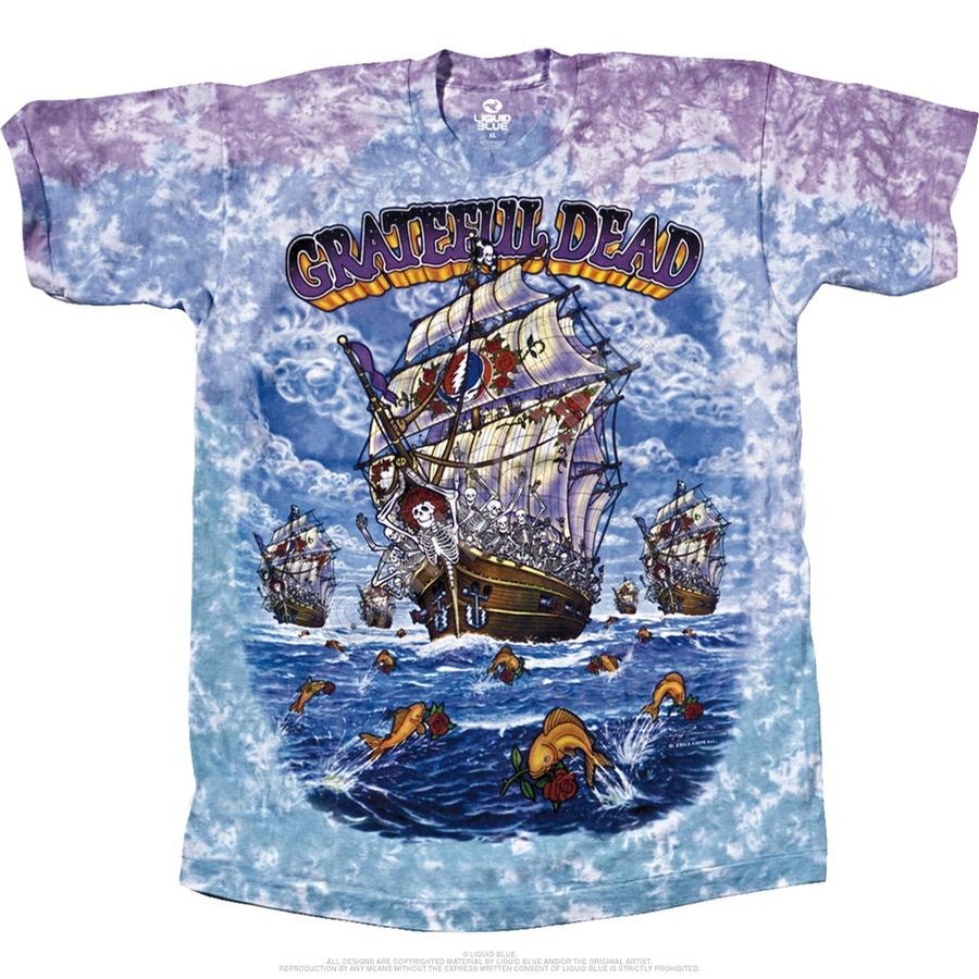 Liquid Blue Ship of Fools tee