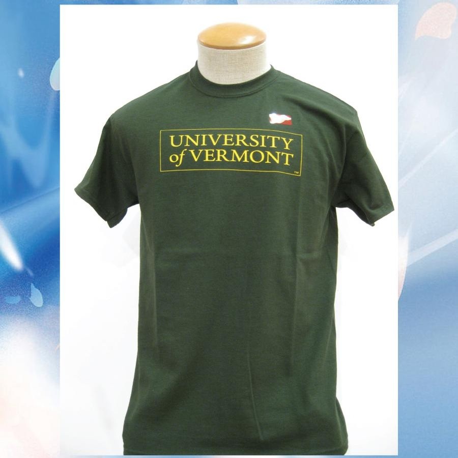 UVM Square Tee (Forest/Yellow)