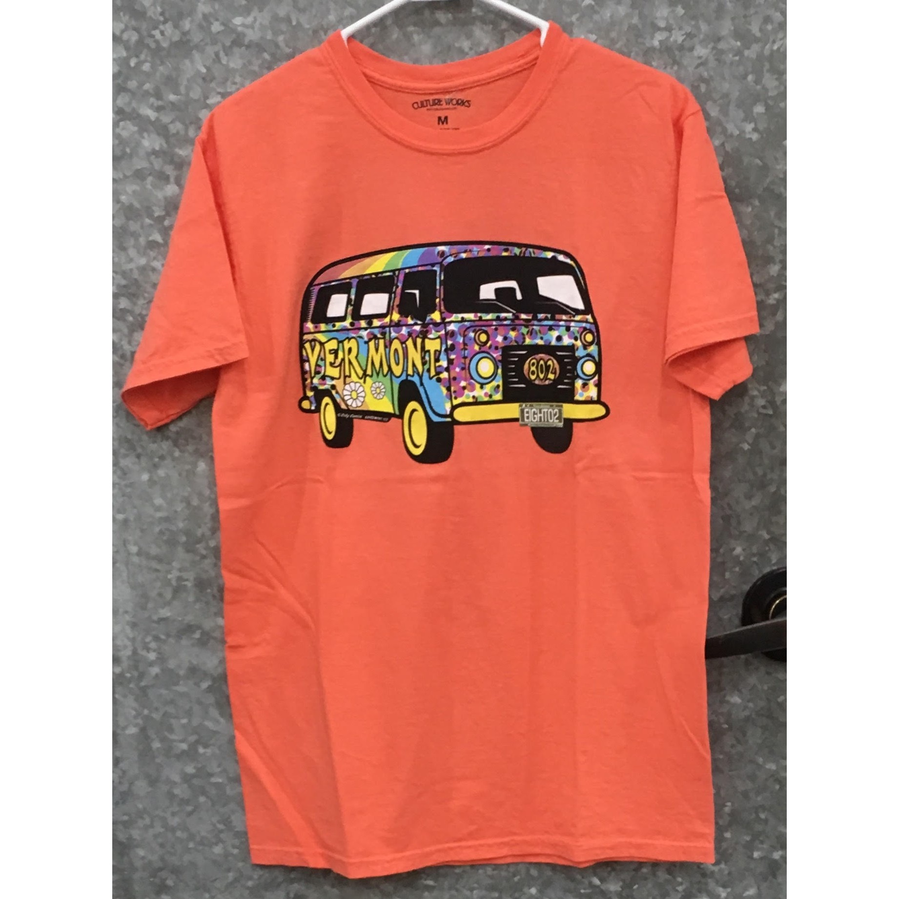 Hippie Bus Tee (Sunset Orange)