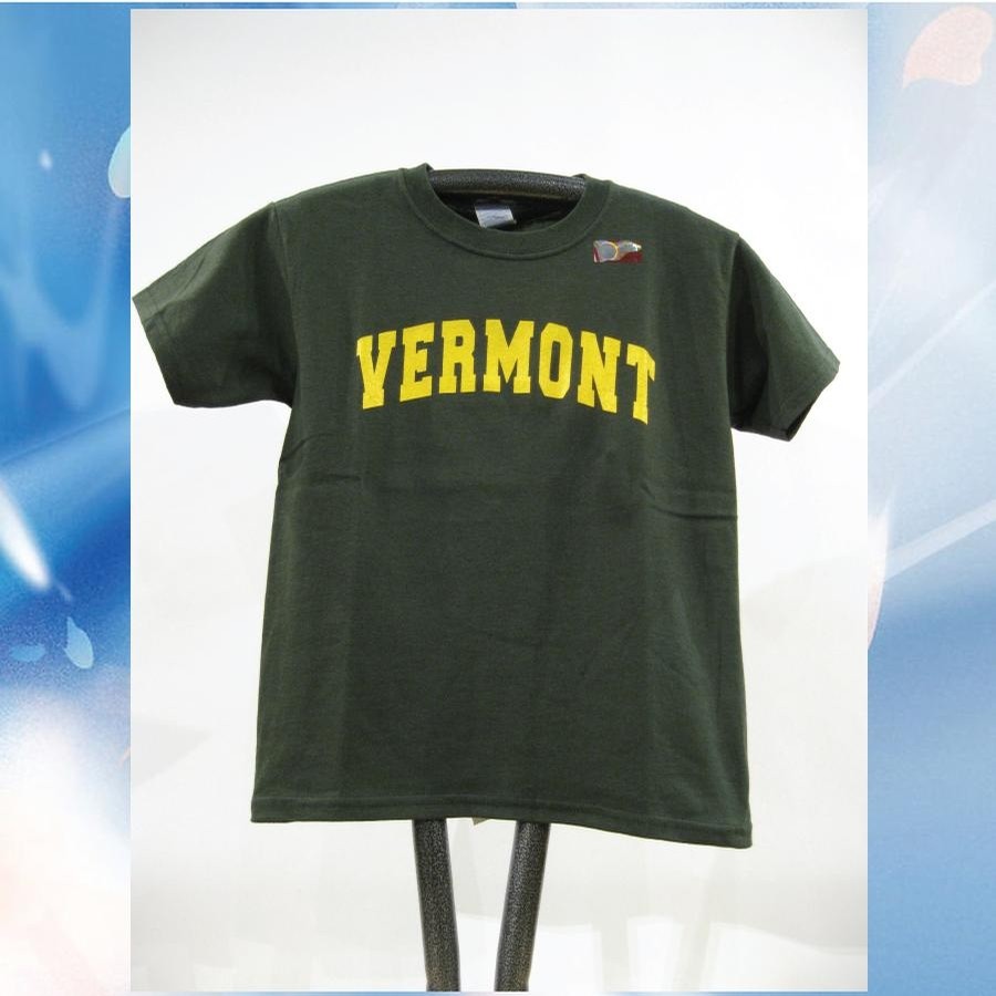 VT Arch Tee (kids) (Forest/Yellow)