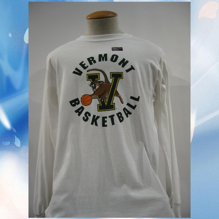 UVM UVM Vcat Basketball L/S (White)