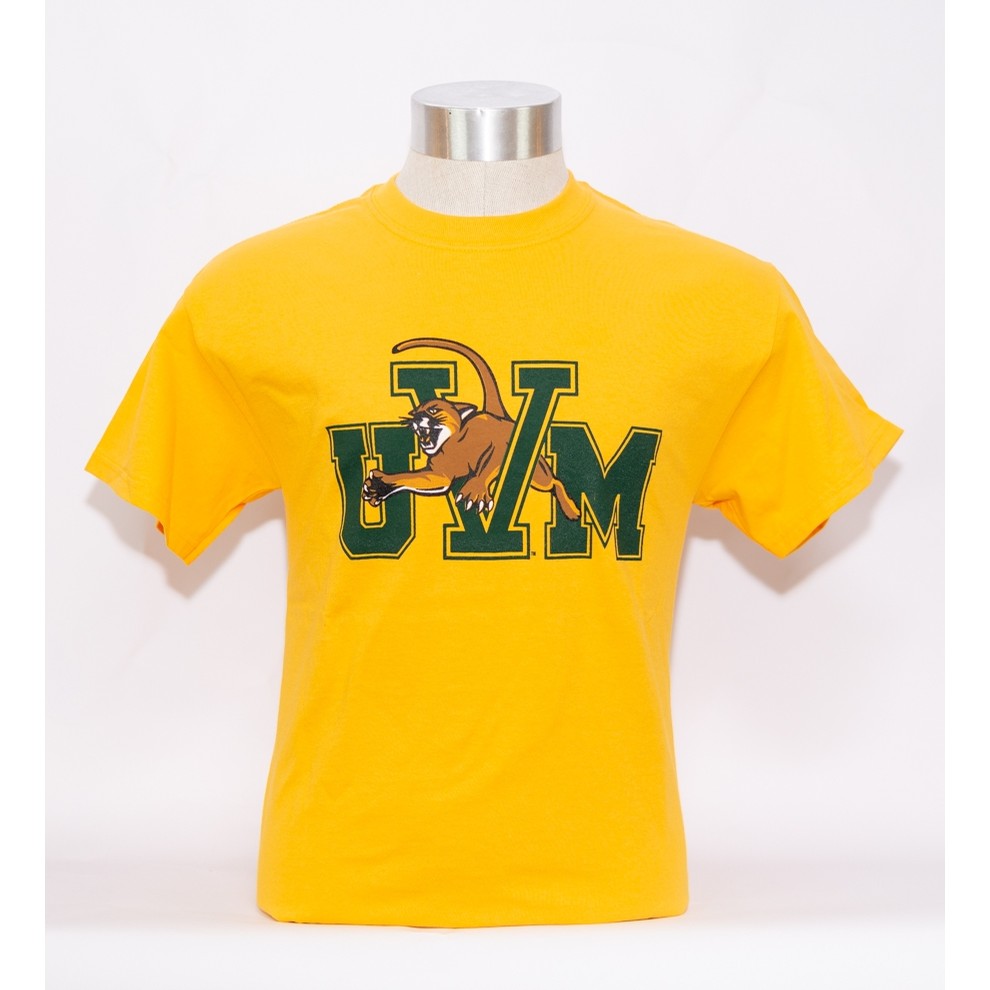 UVM Vcat Tee (Gold)