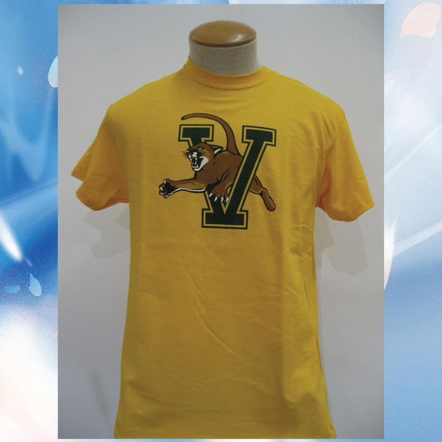 UVM Vcat tee (Gold)