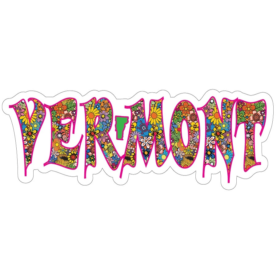 Lovermont Vermont Flower Pattern Sticker