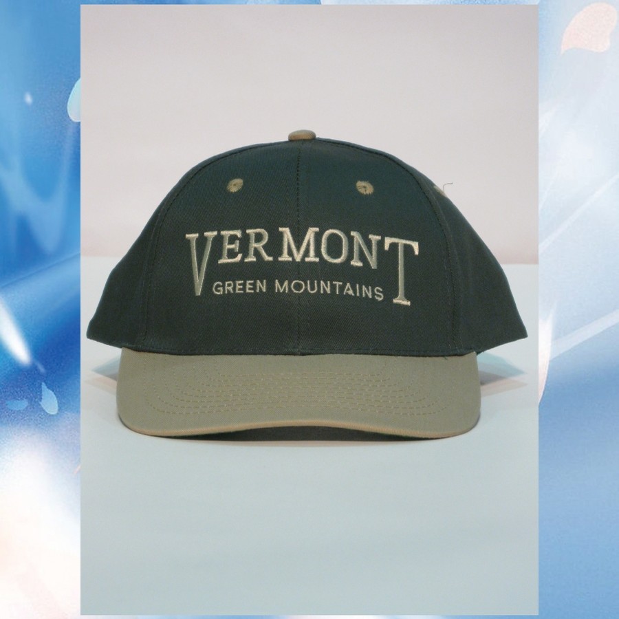 VT Emb Hat (2-Tone/Green Mountains) (Forest/Tan)