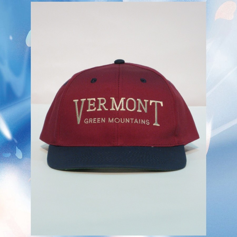 VT Emb Hat (2-Tone/Green Mountains) (Maroon/Navy)
